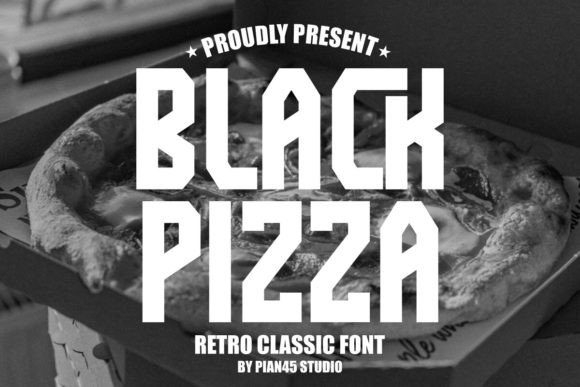 Black Pizza: A Bold Retro Sans Serif Font for Branding