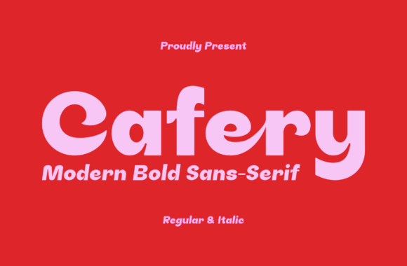 Cafery: A Bold Sans Serif Font for Modern Web Design