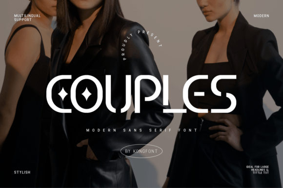 Couples: A Modern Sans Serif Typeface for Web Design