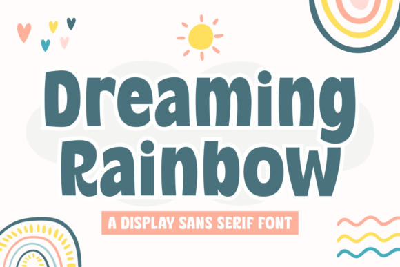 Dreaming Rainbow Font for Joyful Web Design