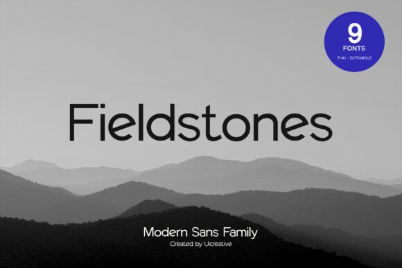 Fieldstones: A Modern Sans Serif Typeface for Digital Brands