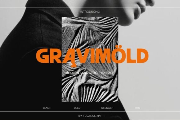 Gravimold Typeface for Modern Crafters
