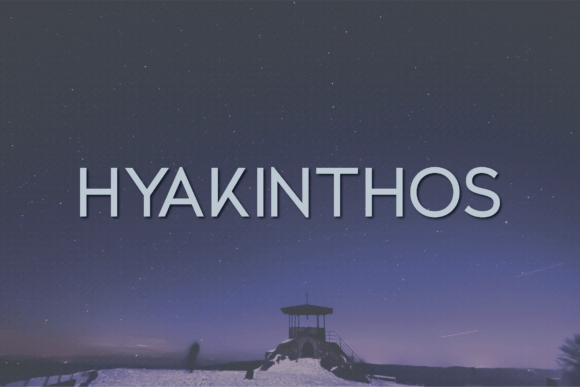 Hyakinthos Typeface for Modern Brand Identity