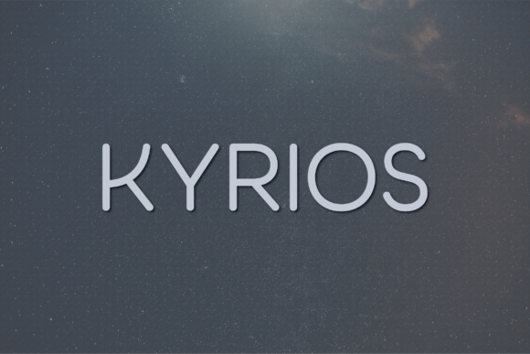 Kyrios Typeface for Modern Editorial Design