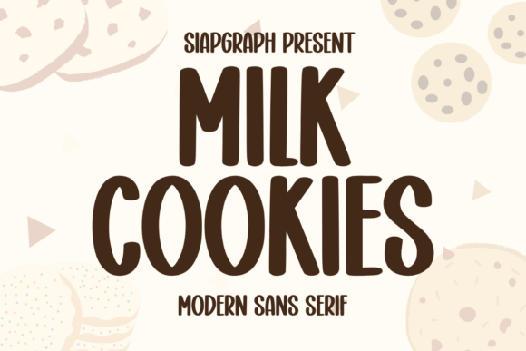 Milk Cookies Font for Playful Editorial Design