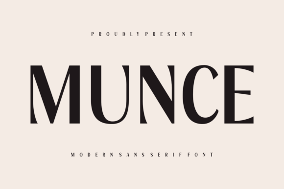 Munce Typeface for Modern Branding