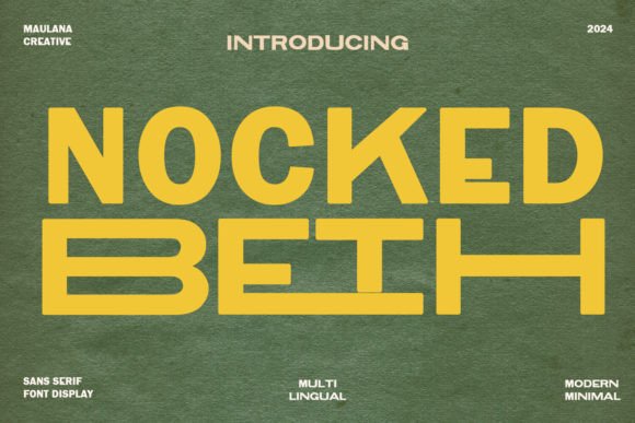 Nocked Beth: A Modern Sans Serif Typeface for Editorial Clarity