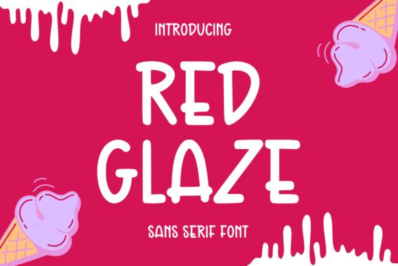 Red Glaze: A Fun Sans Serif Font for Editorial Design