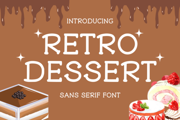 Retro Dessert Font for Editorial Design