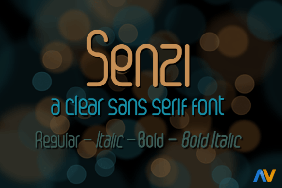 Senzi: The Modern Sans Serif Font for Crafters
