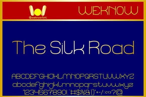 The Silk Road Typeface for Modern Web Design