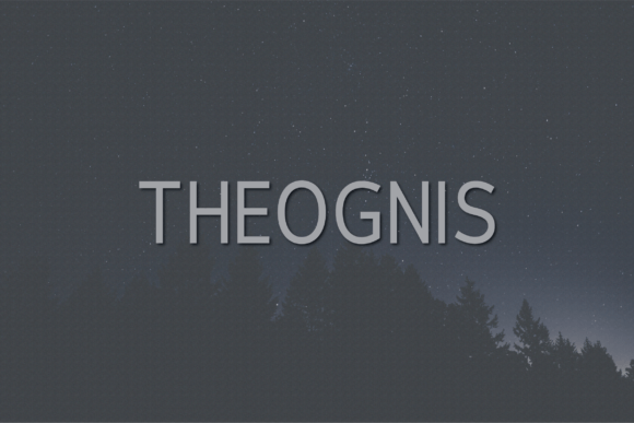 Theognis: A Contemporary Sans Serif Typeface for Web Design