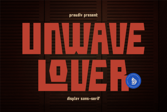 Unwave Lover: Bold Sans Serif Font for Web Design