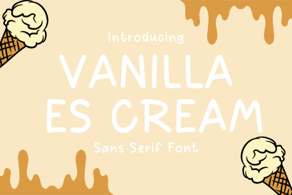Vanilla Es Cream: A Playful Typeface for Makers