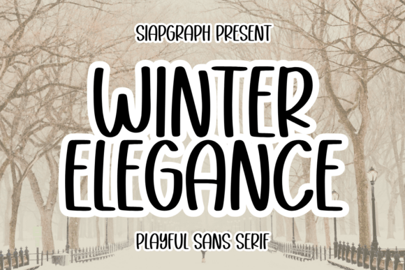 Winter Elegance: A Bold Sans Serif Font for Makers
