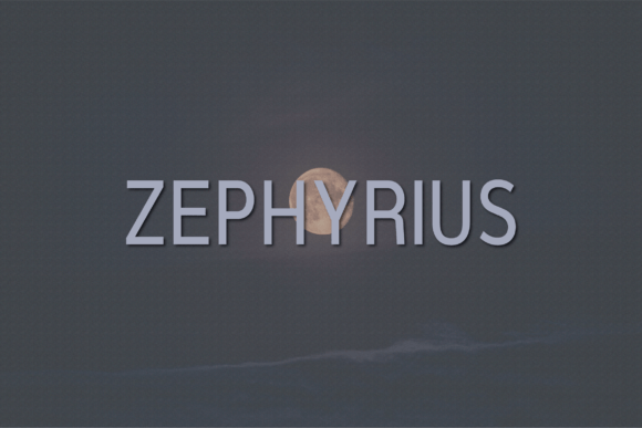 Zephyrius: A Modern Sans Serif Typeface for Branding